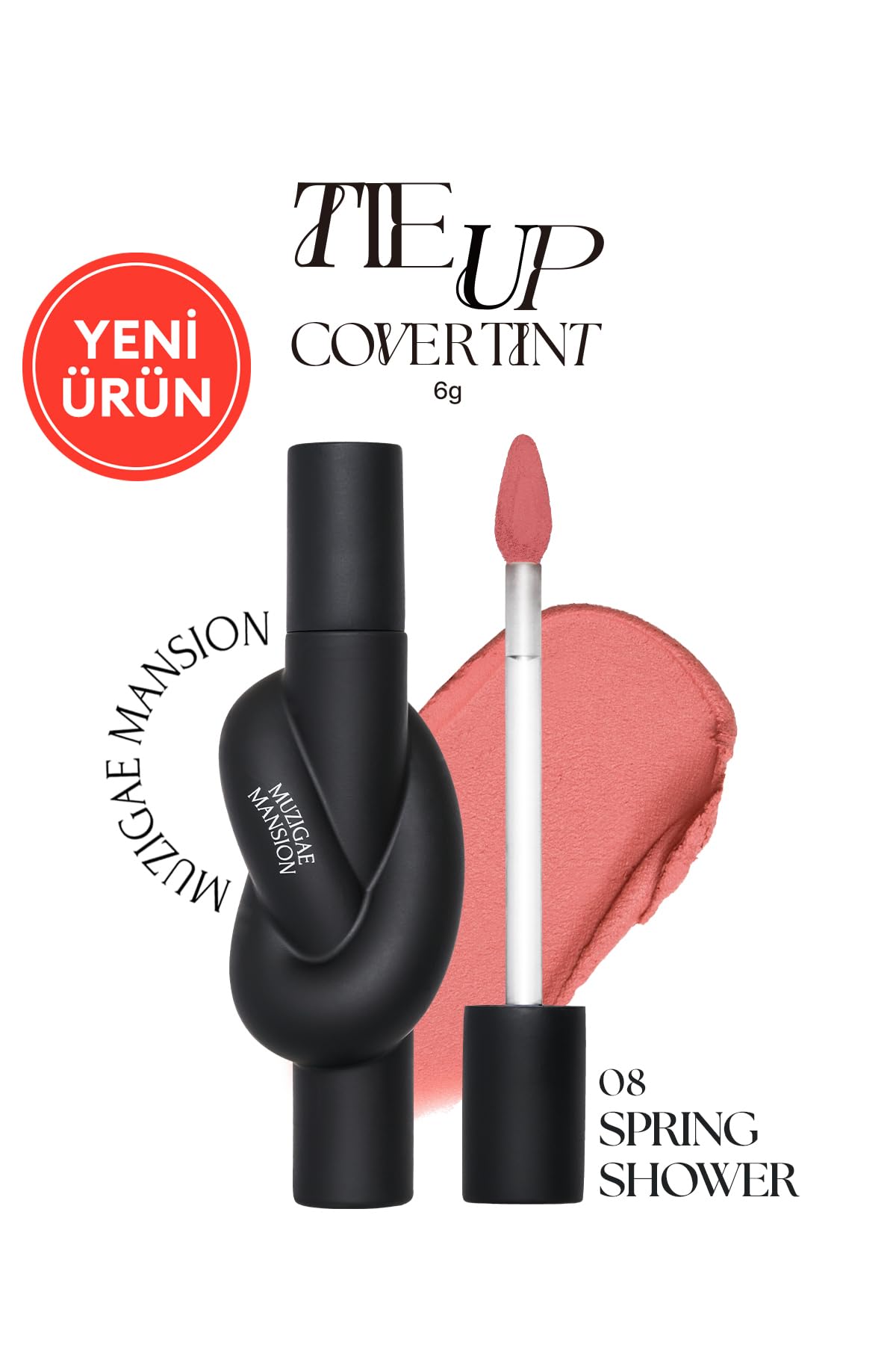 MUZIGAE MANSION Renkli Dudak Bazı&Tint Tie Up Cover Tint (08 Spring Shower)