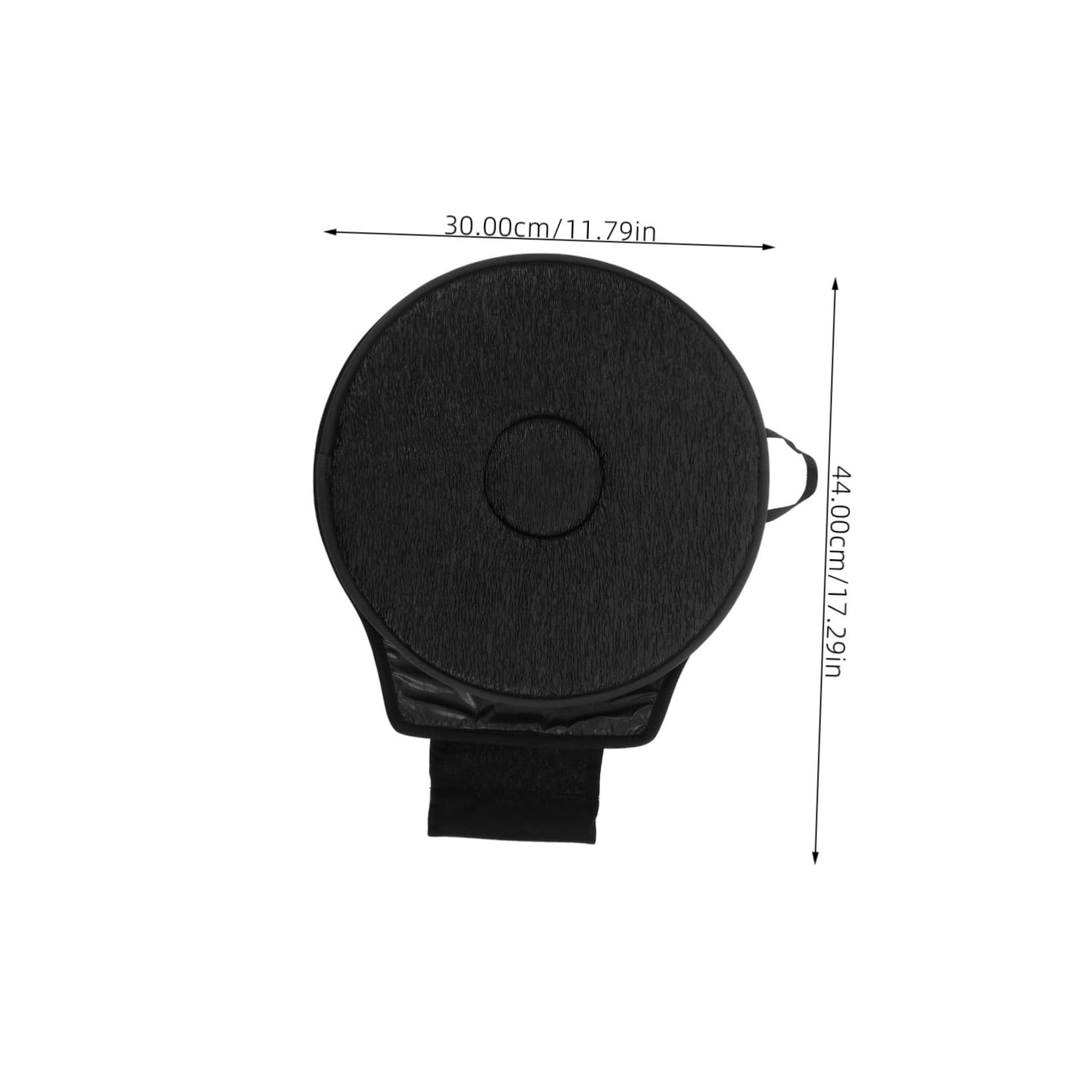 GRIRIW Comfort Car Revolving Cushion Rotating Seat Pivot Disc Pad Elderly Office Use Black