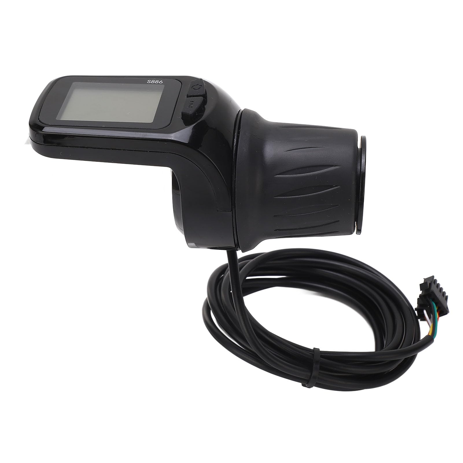 Poignée d'accélérateur de vélo électrique LCD avec affichage clair pour différents niveaux de tension et conception étanche