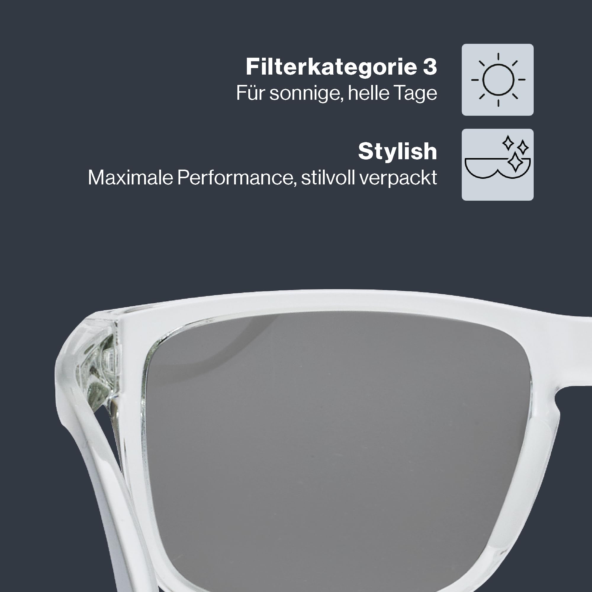 Uvex poise Sportbrille, clear/mir.gold, one size