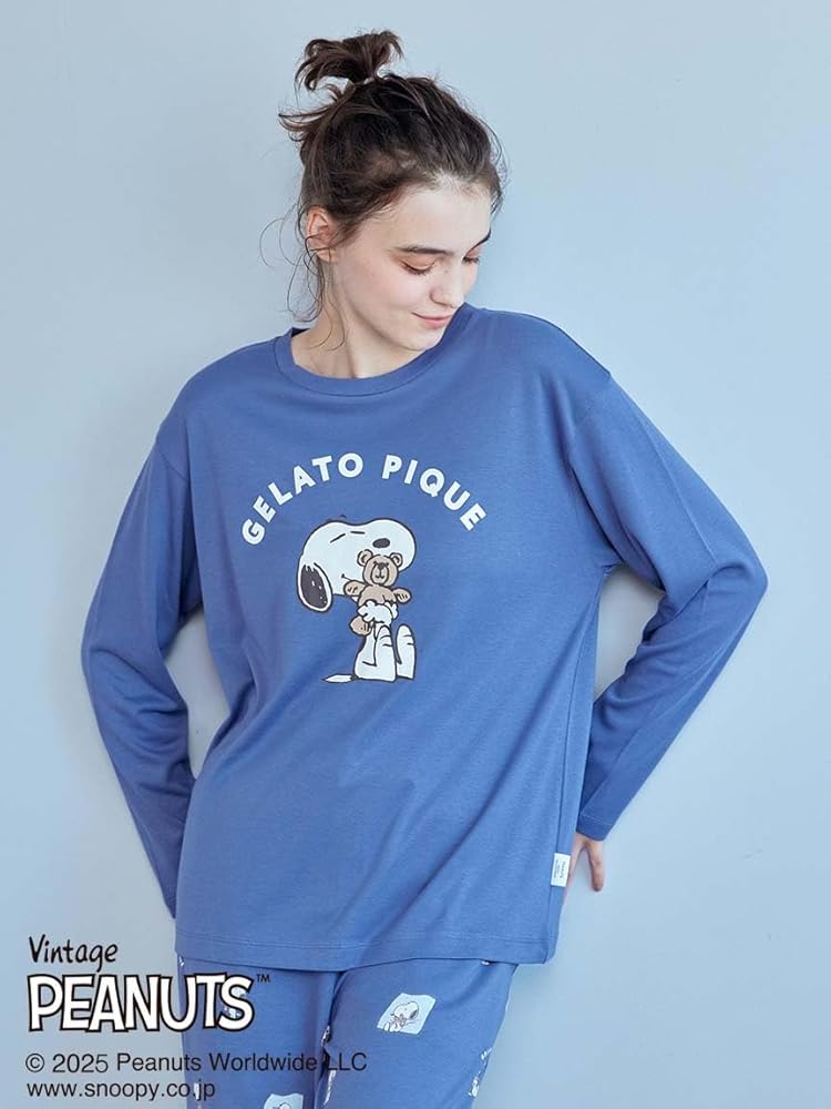 Amazon | 【PEANUTS】SNOOPY×BEARワンポイントロンT PWCT251212NVYF