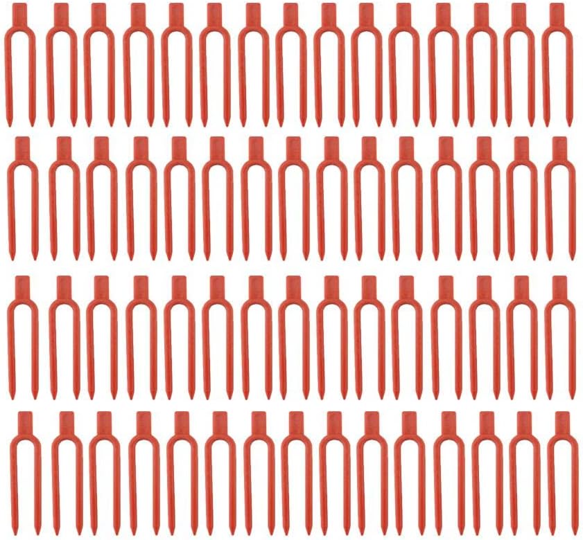 100 Uds. Plástico Jardinería Planta Pin Fresa Soporte Clips Sandía Tenedor Agricultura Asegurar vides Fijación Clips Herramienta