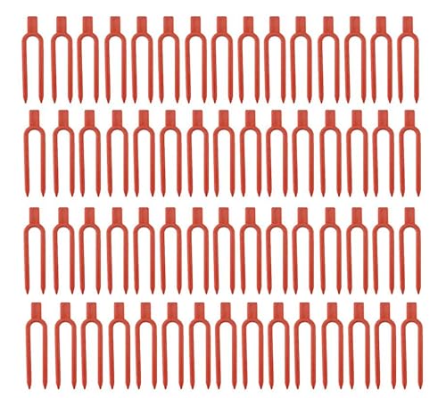Noraling 100pcs Plastic Gardening Plant pin Strawberry Support Clips Watermelon