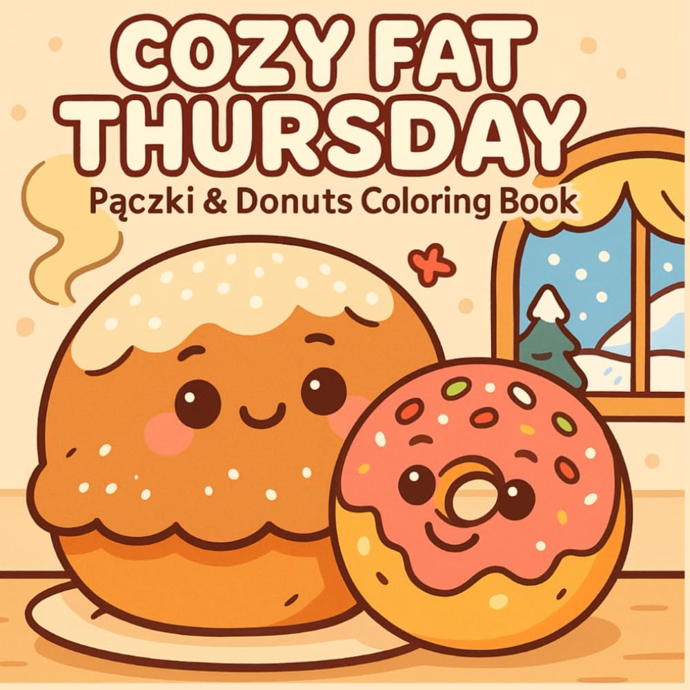 Cozy Fat Thursday - Pączki & Donuts Coloring Book: Inspired by a Polish Tradition