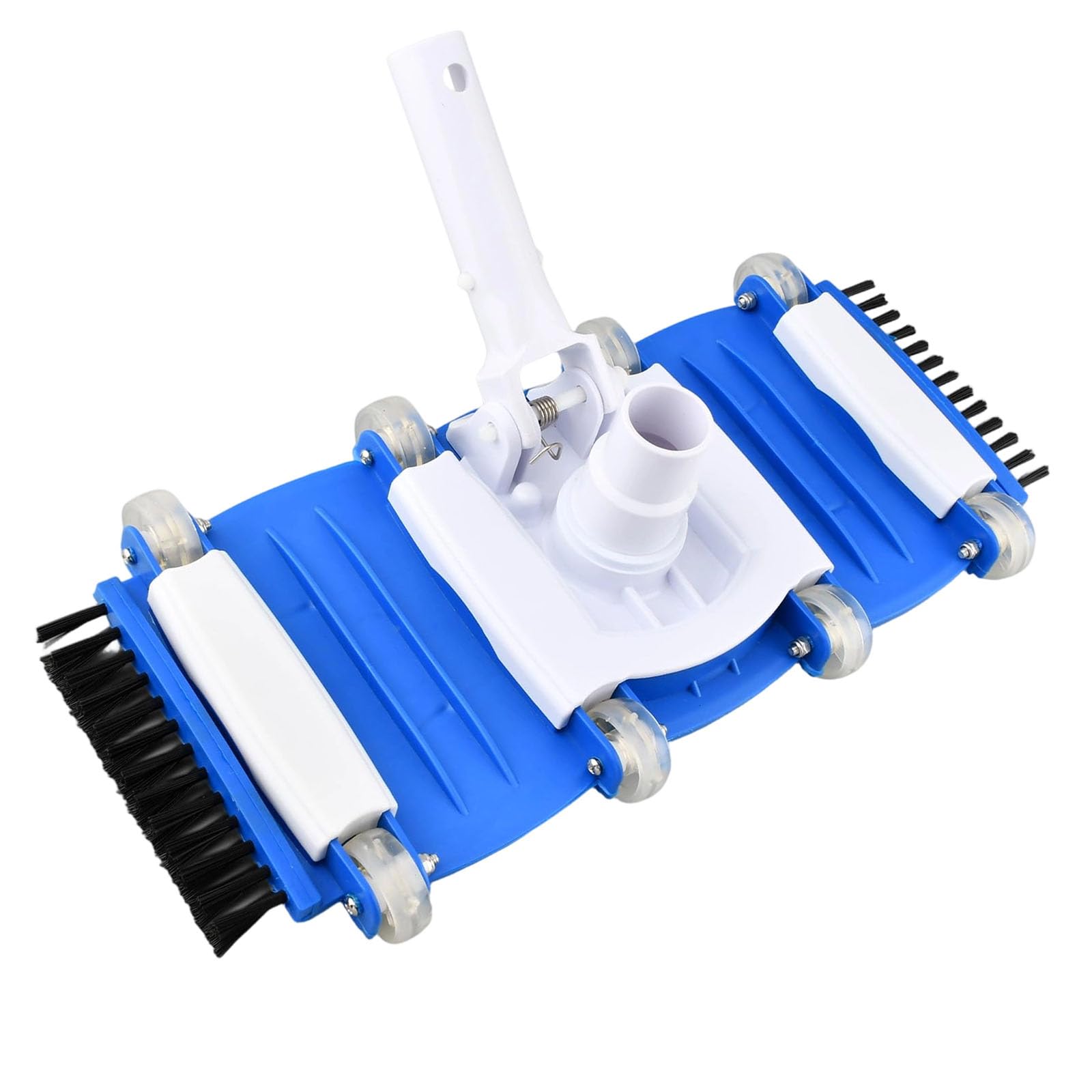 Pool Vacuum Head with Rotatable Handle and Side Brushes for Efficient Swimming Cleaning and Maintenance Ergonomic Brush