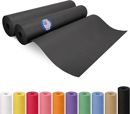 Miniatura 50 de IDL Packaging - Rollo de papel kraft rojo de 36 x 2160 pulgadas (180 pies), hecho en Estados Unidos, grosor 45 libras, arte, envoltura regalos