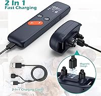 Vista 6 de Collar de choque para perro, collar eléctrico de entrenamiento para perros con control remoto de 2680 pies, IPX7 impermeable con 4 modos