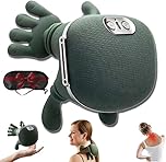 Earnmore - Massaggiatore cervicale, massaggiatore per spalle, cuscino cervicale rilassante, massaggiatore Shiatsu schiena e collo, cuscino elettrico per massaggio impastante, regolazione a 3 velocità