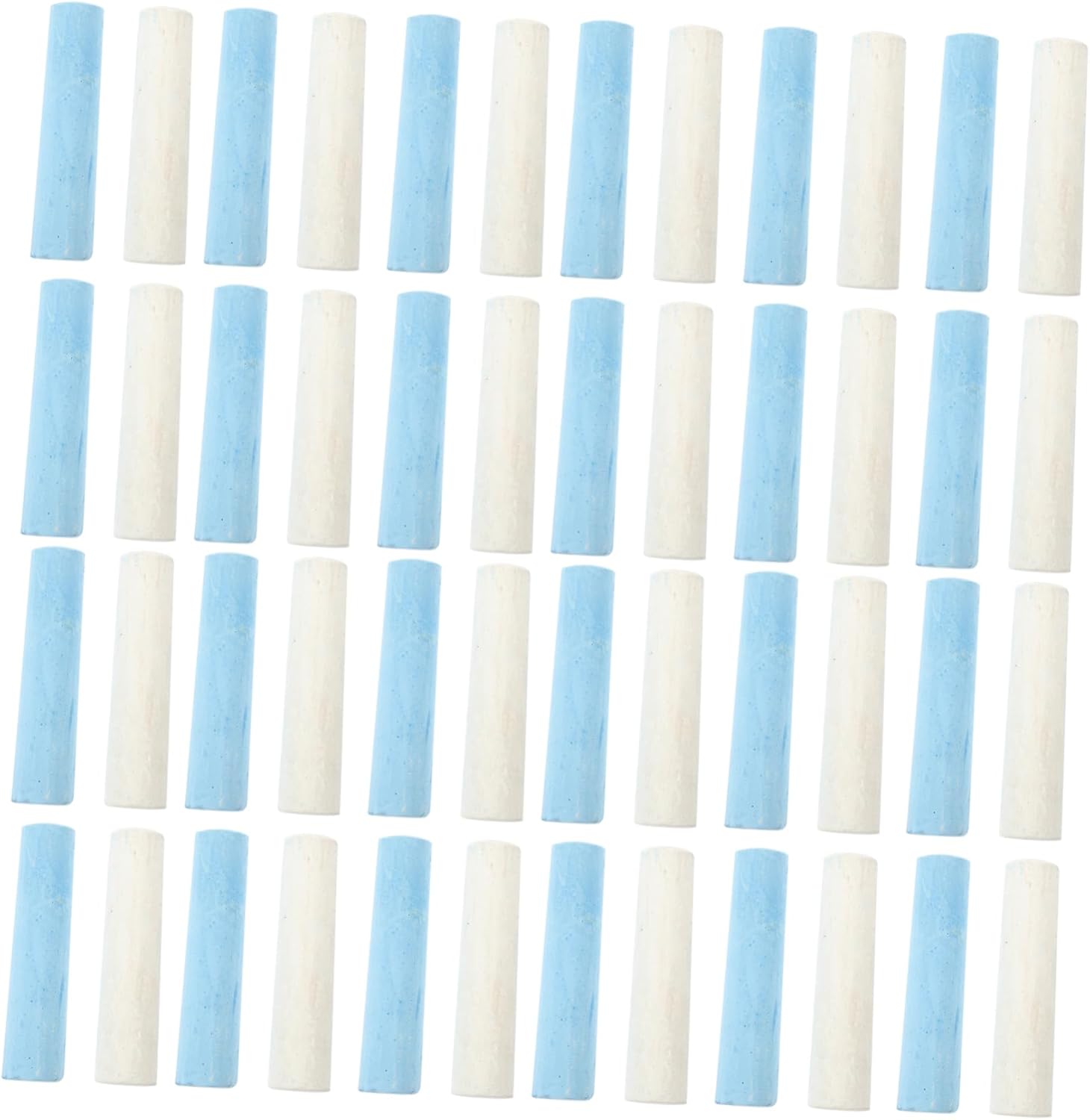 40pcs Large Chalk for Boys and Girls Bulk Sidewalk Chalks White Non-staining for Classroom Outdoor