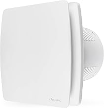 calimaero® BREEZE Ventilateur de salle de bain 100mm Avec ralentisseur Et clapet anti-retour, Ventilateur de salle de bain Avec capteur d'humidité, Efficace en énergie 12 W, 95m³/h, 32db, Ipx4
