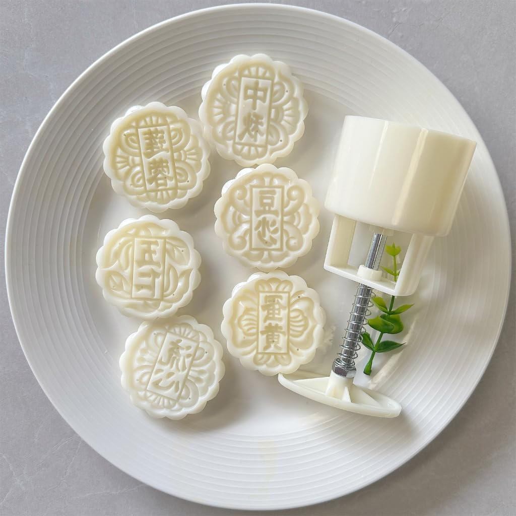 Delicate Patterned Delight Crafting Molds Manual Mooncakes Press Embosser