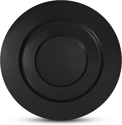 Miniatura 2 de 100 platos de plástico para fiesta con borde de oro rosa blanco 50 platos de cena de alta calidad resistentes de 1025 pulgadas y 50 platos