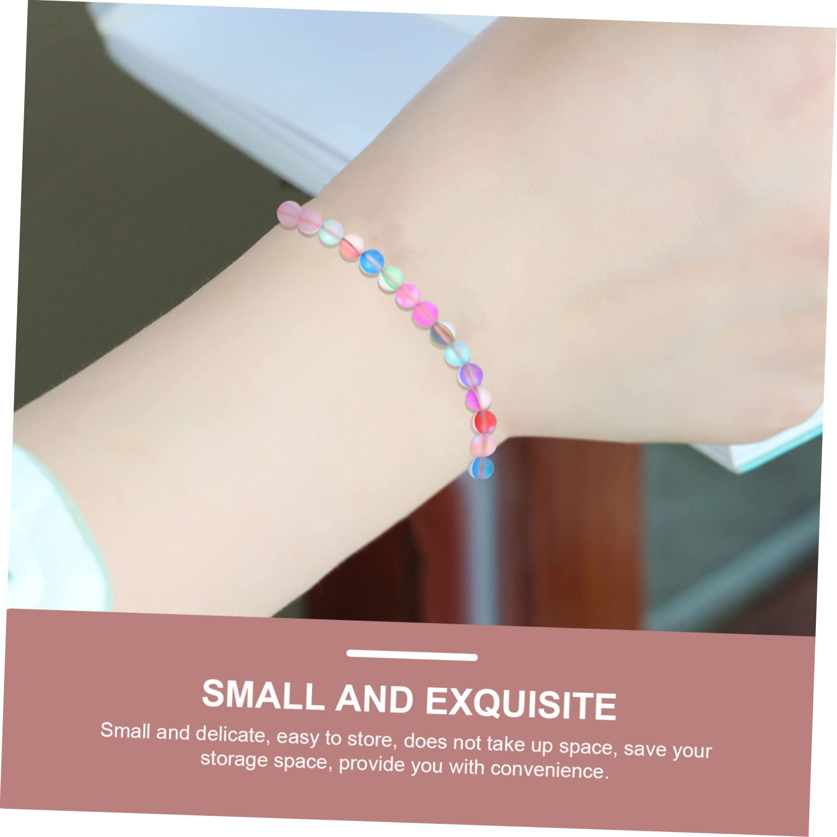 OSALADI 4 Set Collana E Bracciali Fai Da Te Con Perline Cristallo Opache Fili Per Creazioni Artigianali E Accessori Bigiotteria 2 Corde*4