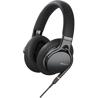 Sony MDR-1AM2 B Headphones, High Resolution, Enclosed, Foldable, Removable/Balanced Connection, &Phi;4.4 Cable Included, Remote C