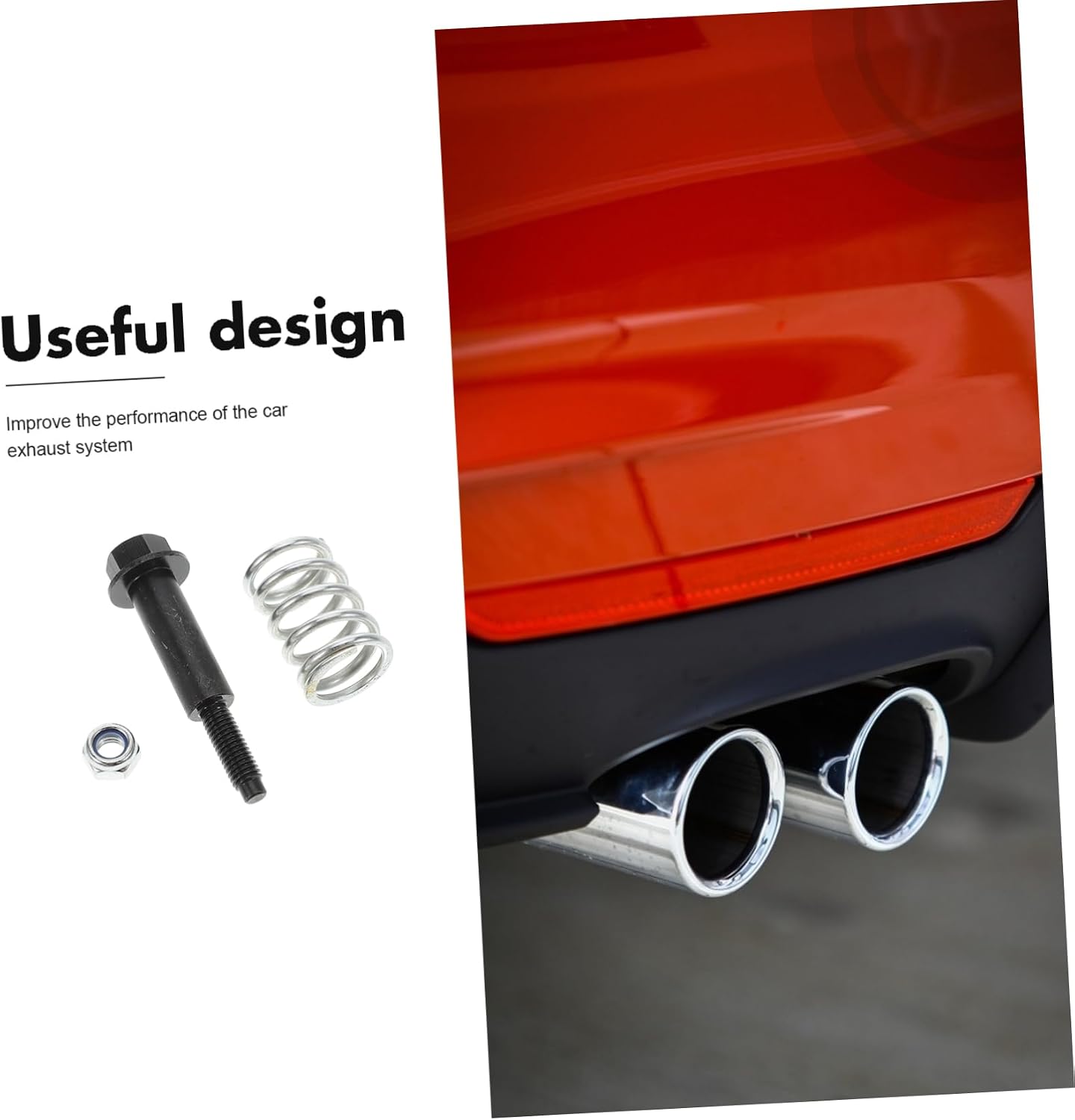 Ciieeo Exhaust Bolt Spring Kit Easy Install Leak Prevention Performance Boost for Auto Flange Replacement