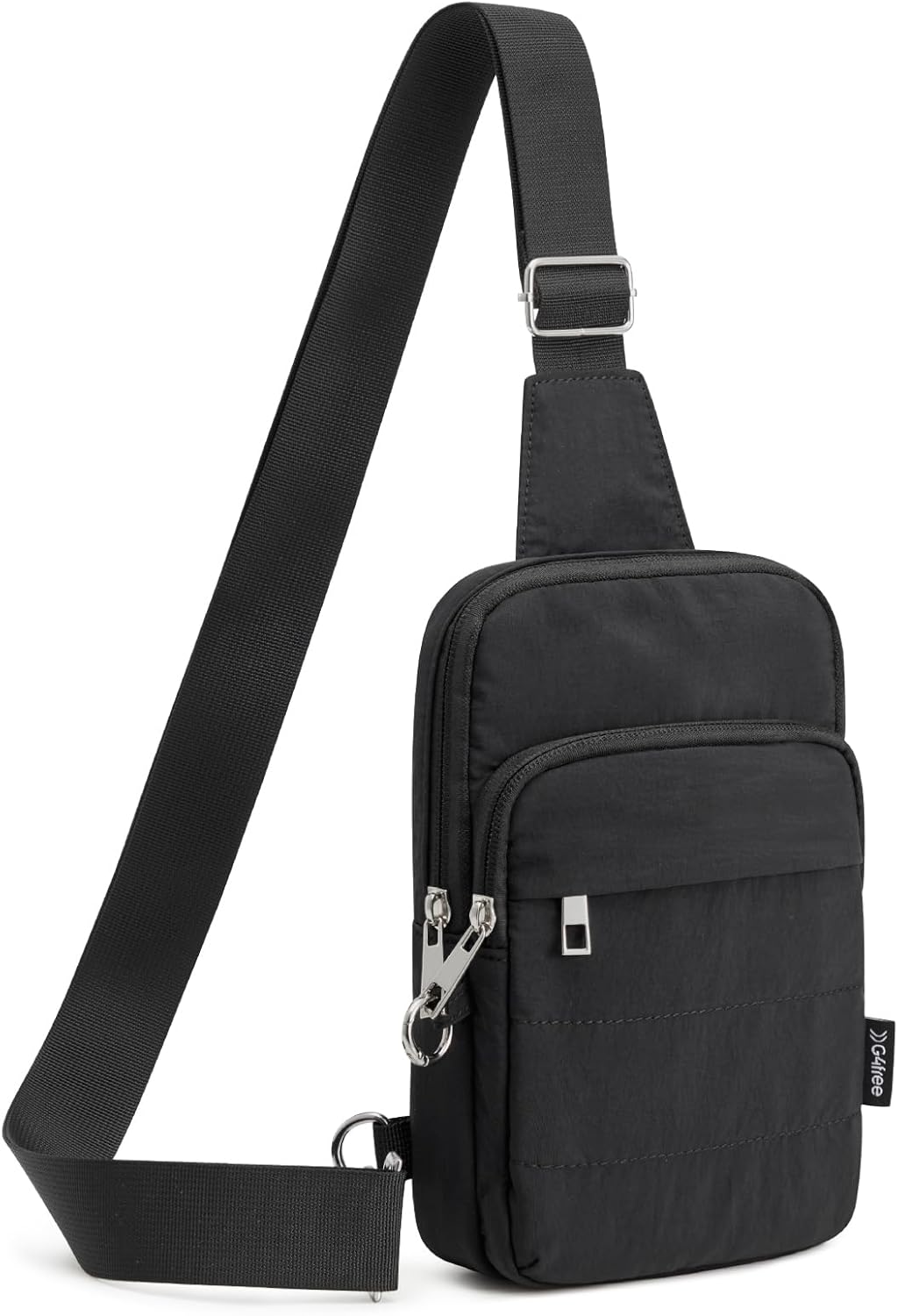 G4Free Small Sling Bag for Women Travel Anti Theft Crossbody Bags with RFID Blocking Card Slots, Black