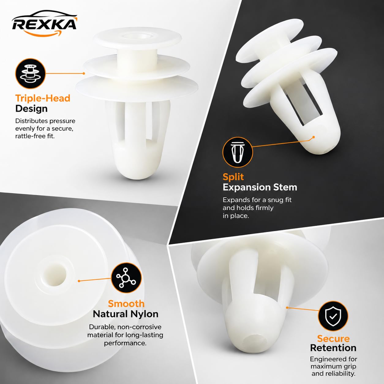Amazon.com: Rexka 30pcs Door Trim Panel Retainer Clip 67771-04040