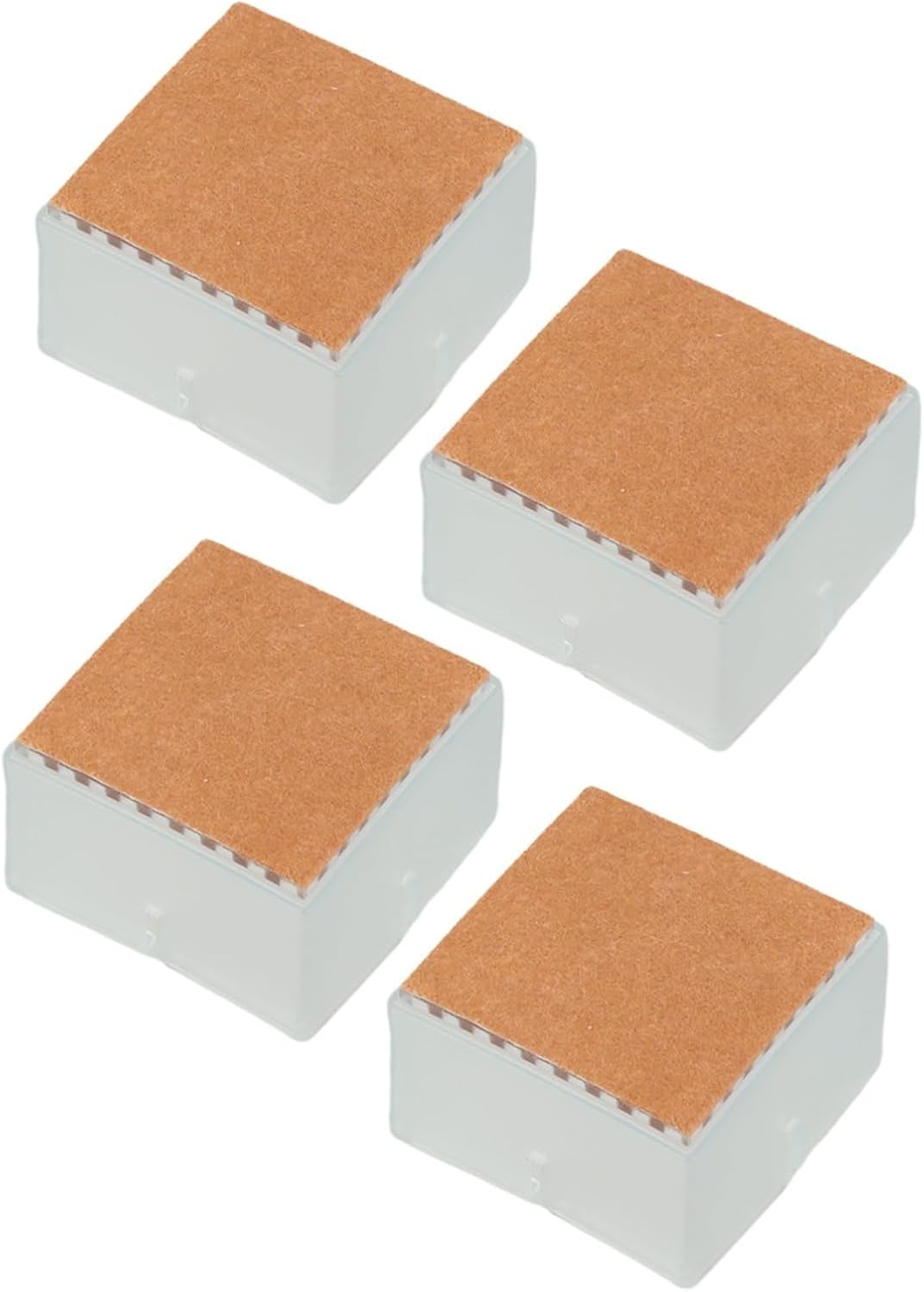 Silicone Chair Leg Square, Clear Table Leg Covers for Furniture Feet Protectors Non Slip, Anti Scratch Pads for Hardwood Floors, Noise Reduction Floor(42-48mm)