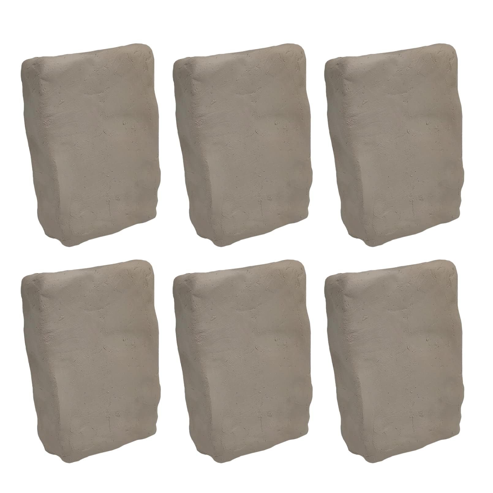 Hamiledyi 6.6 LB Natural Air Dry Self Hardening Clay for Pottery, Oven Bake, Sculpting, Ceramic DIY Art Class - All Purpose Modeling for 15+ Years Old (Light Gray)