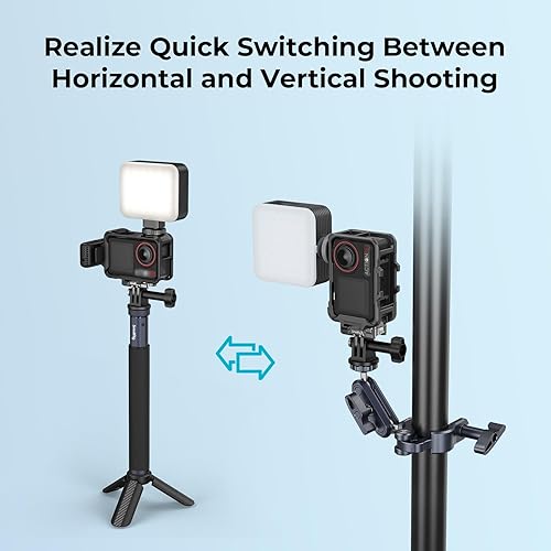 Miniatura 7 de SMALLRIG Action 5 Pro Action 4 Action 3 - Jaula para DJI con múltiples interfaces de expansión, marco protector para DJI Osmo Action 3 Action 4