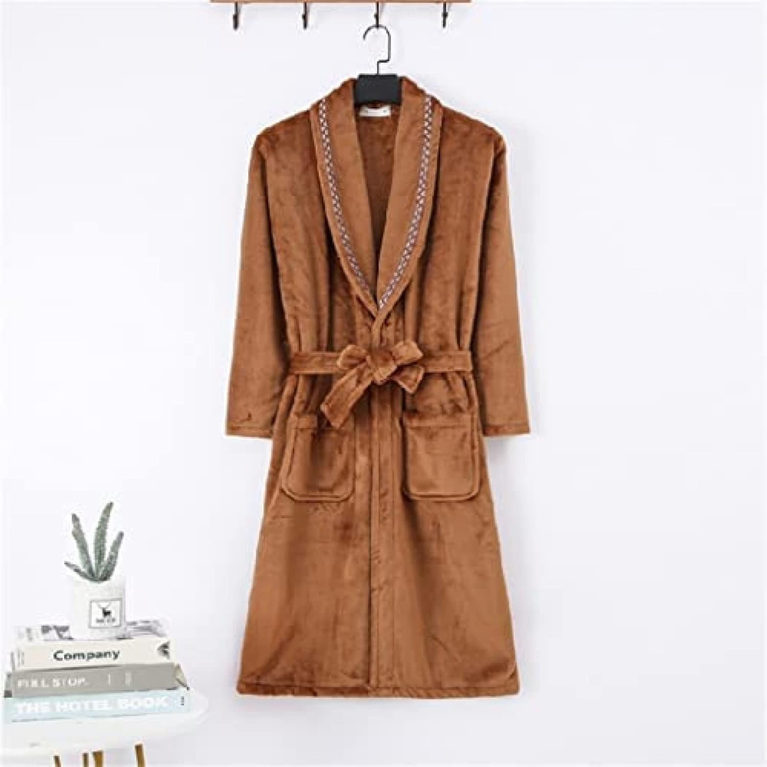 冬のカップルフランネルバスローブドレッシングガウン屋内ホームレジャーソフト着物ドレッシングガウンパジャマ,え,&times;ラージ