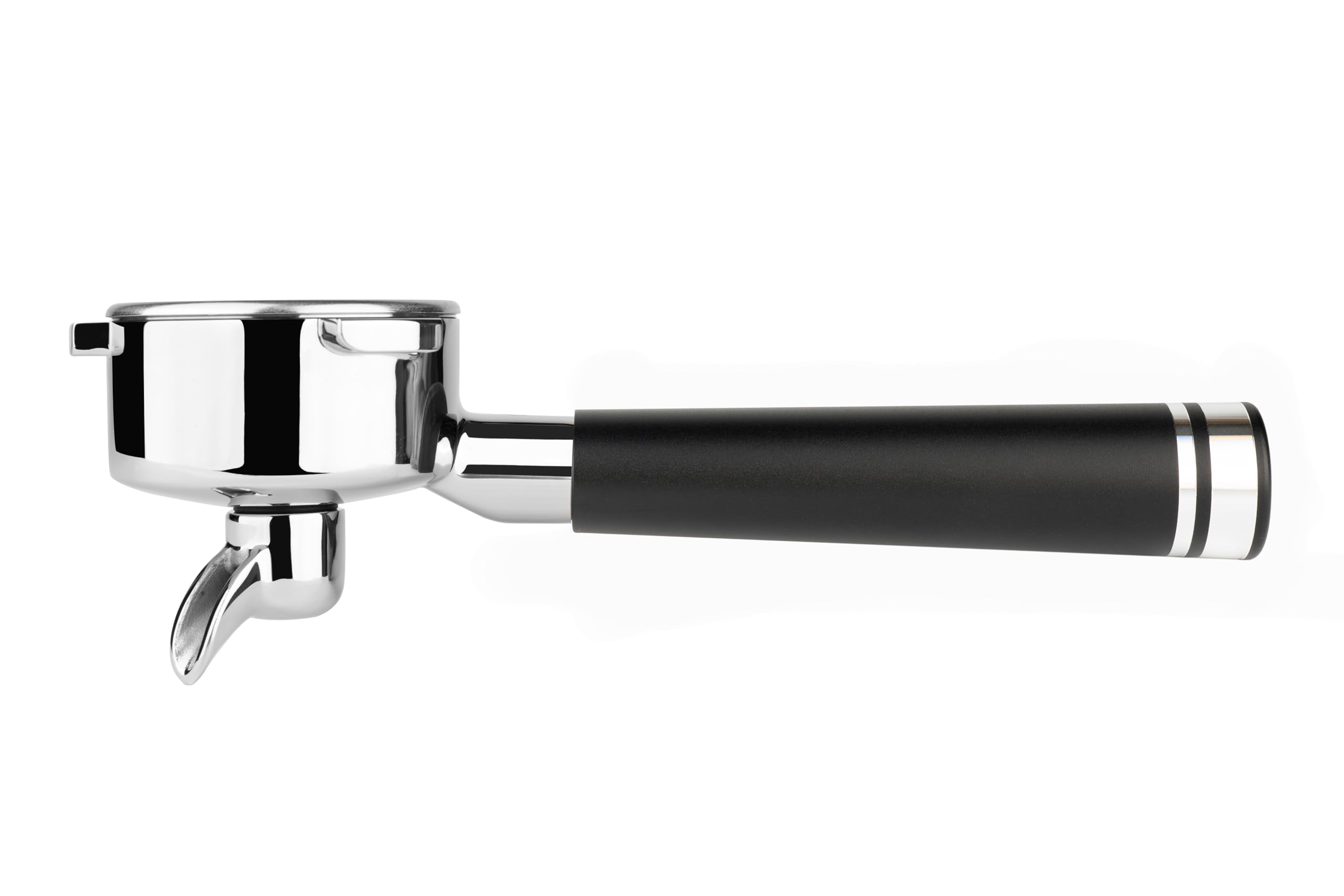LILQ 54mm Single Spout Portafilter Compatible with Breville Barista Express, Barista Pro, Bambino, and More – 18-20g basket included (Aluminum Flat, 54mm Single Spout)