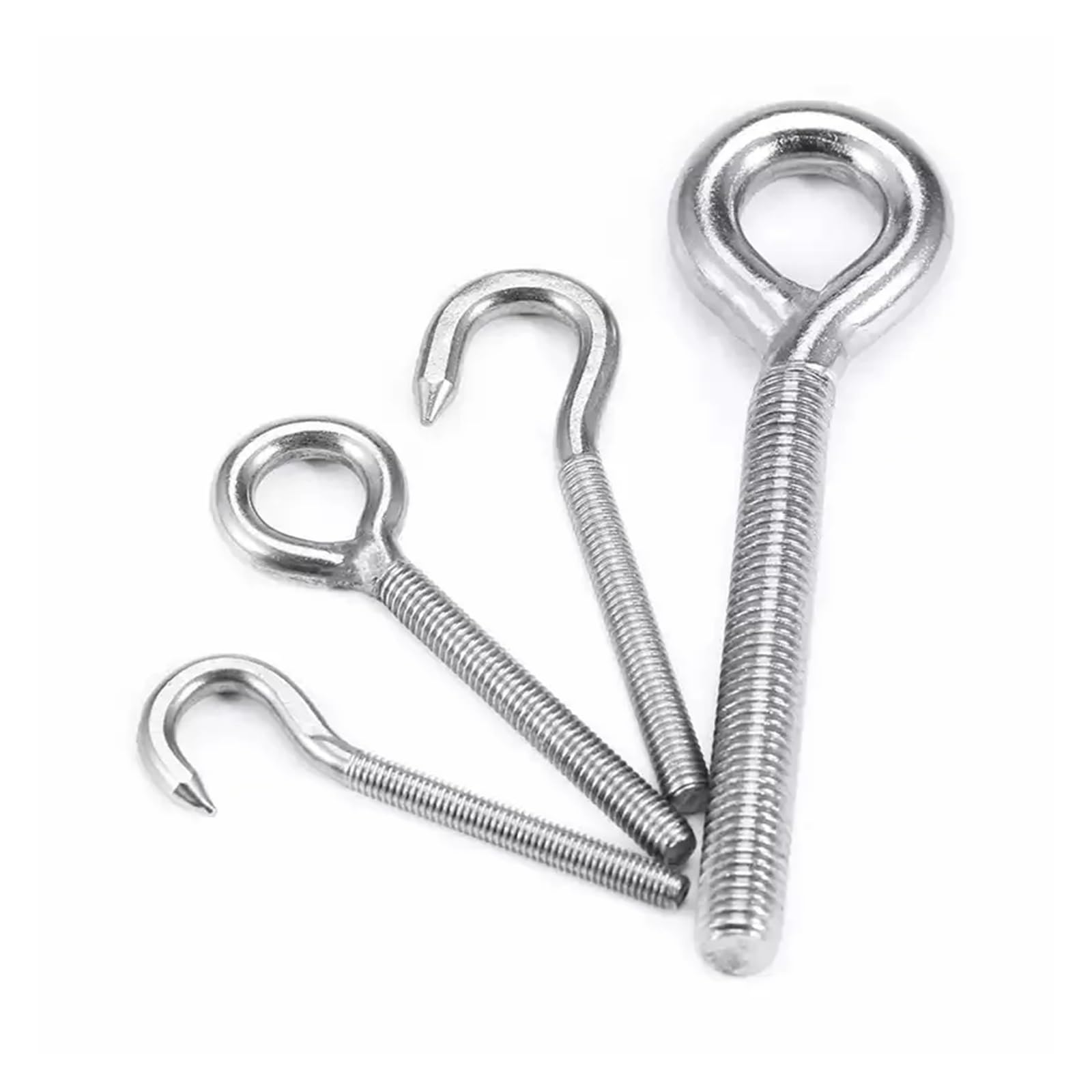 Pernos de Ojo de Acero CáNcamos Tornillo de ojo oveja acero inoxidable 304, perno M4, M5, M6, M8, M10, M12, M14, M16, M18, M20, M22, M24, herramienta suspensión con gancho for colgar anillos(M14-1pcs)