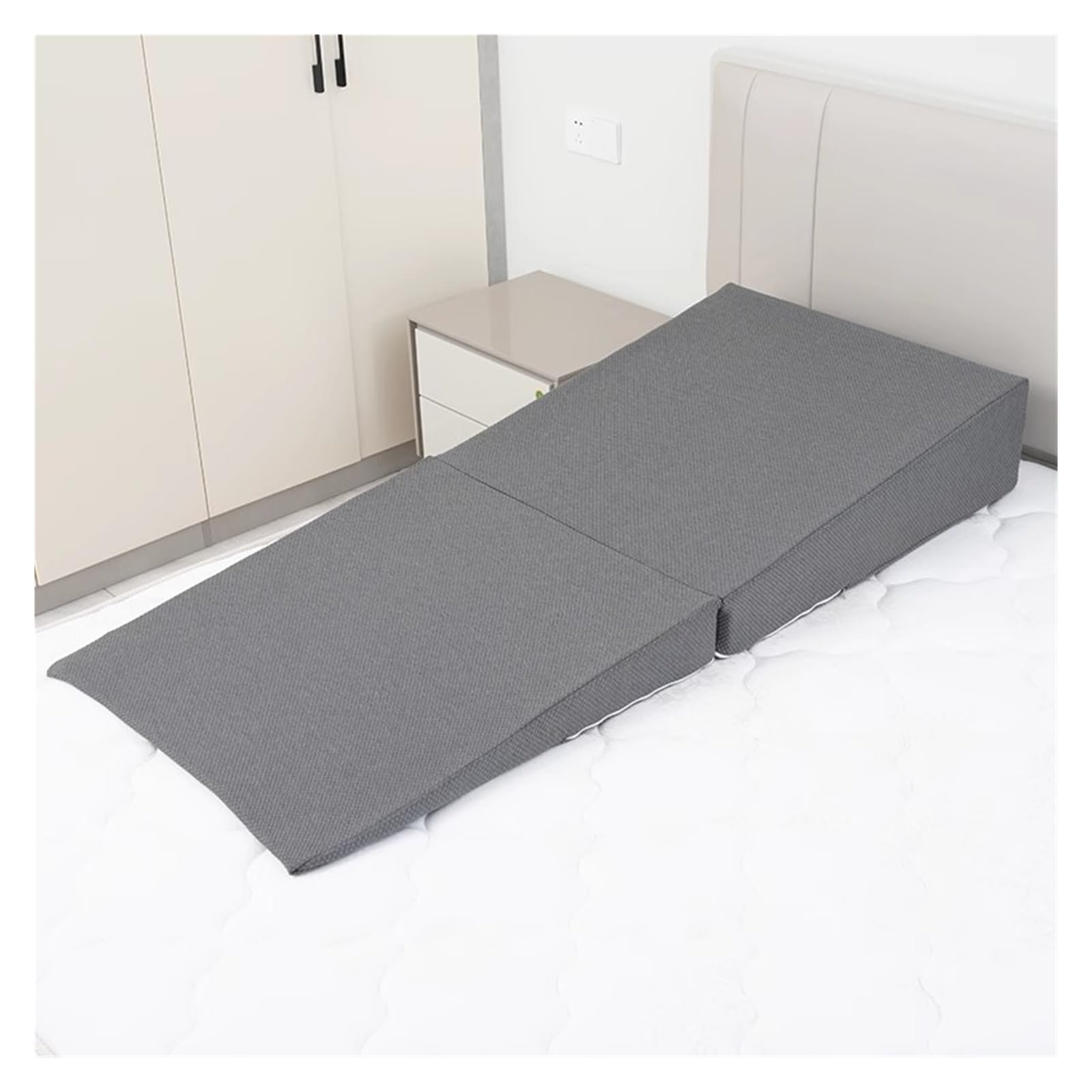 cuña antireflujo adulto Almohada de cuña de cama, Elevador de colchón de cuña Reducir el dolor de cuello y espalda - Cojines de inclinación plegables para dormir, reflujo ácido, poscirugía, ERGE ( Col
