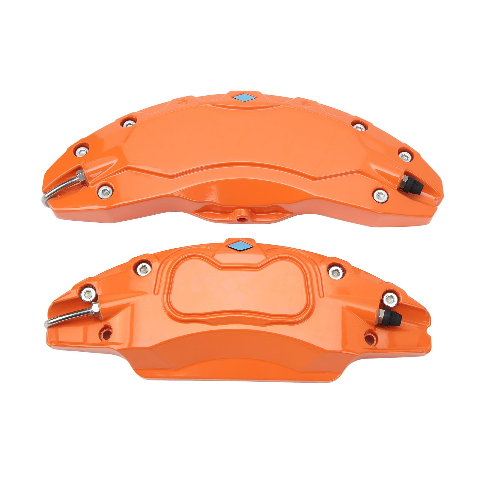 Osłona Zacisku Hamulca, Mocna Osłona Zacisku Odprowadzająca Ciepło, Stylowy Stop Aluminium o Wysokiej Wytrzymałości, 4 Sztuki do Piasty Koła Modelu Y 19 20 Cali (ORANGE)