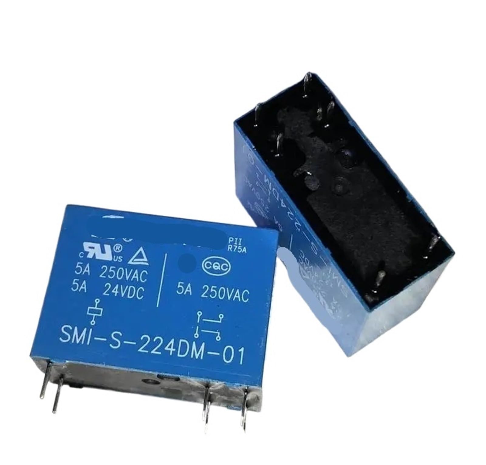 Relais SMI-S-212LM 12V commutation 5A stable à 6 broches - 3