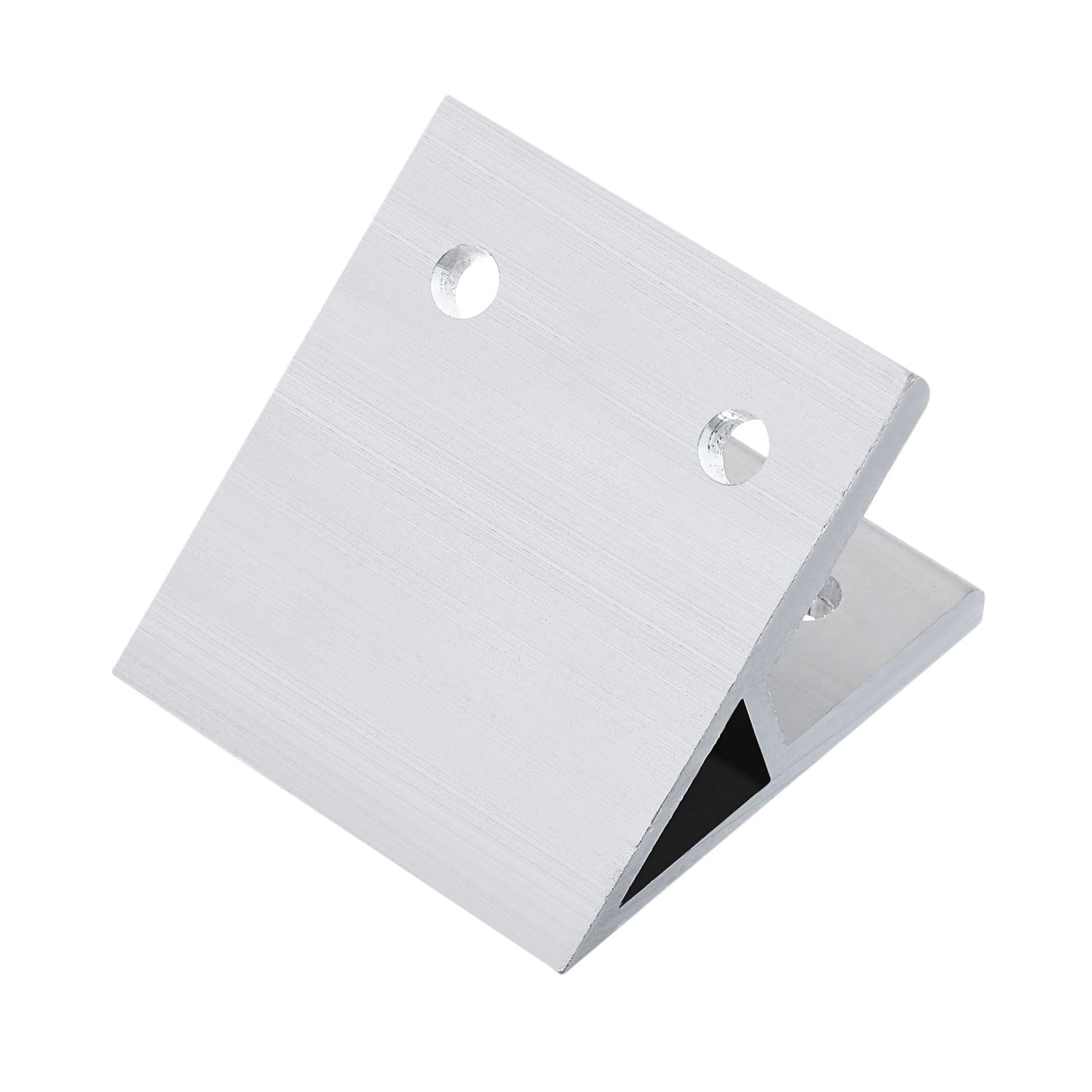uxcell 2Pcs 45 Degree Angle Aluminum Profile Corner Brackets, Corner Brace Joint Connectors for 6060 Series (Silver Tone) - Image 4