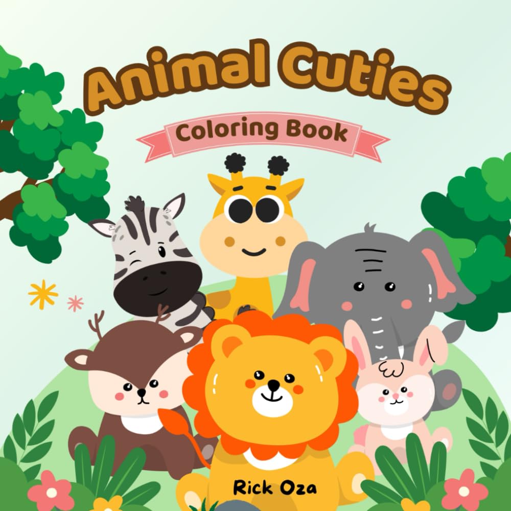 Animal Cuties: Coloring Book
