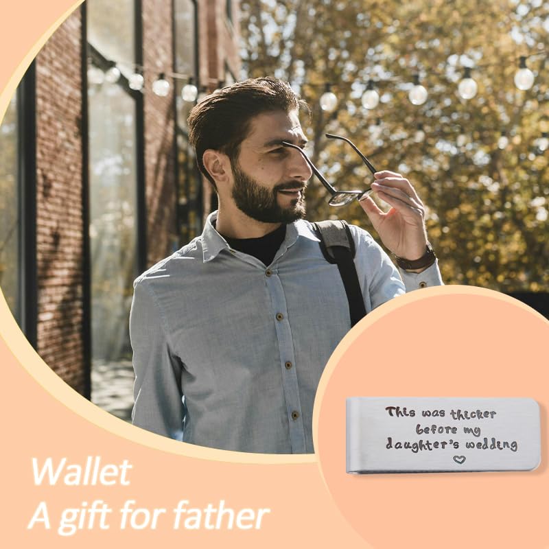 Father of the Bride Gifts from Daughter Funny Money Clip for Dad Fathers Day Gift for Father Birthday Gifts for Father of the Bride Wedding Gift for Daddy Dad Father Gifts for Men Daddy Gift Ideas2