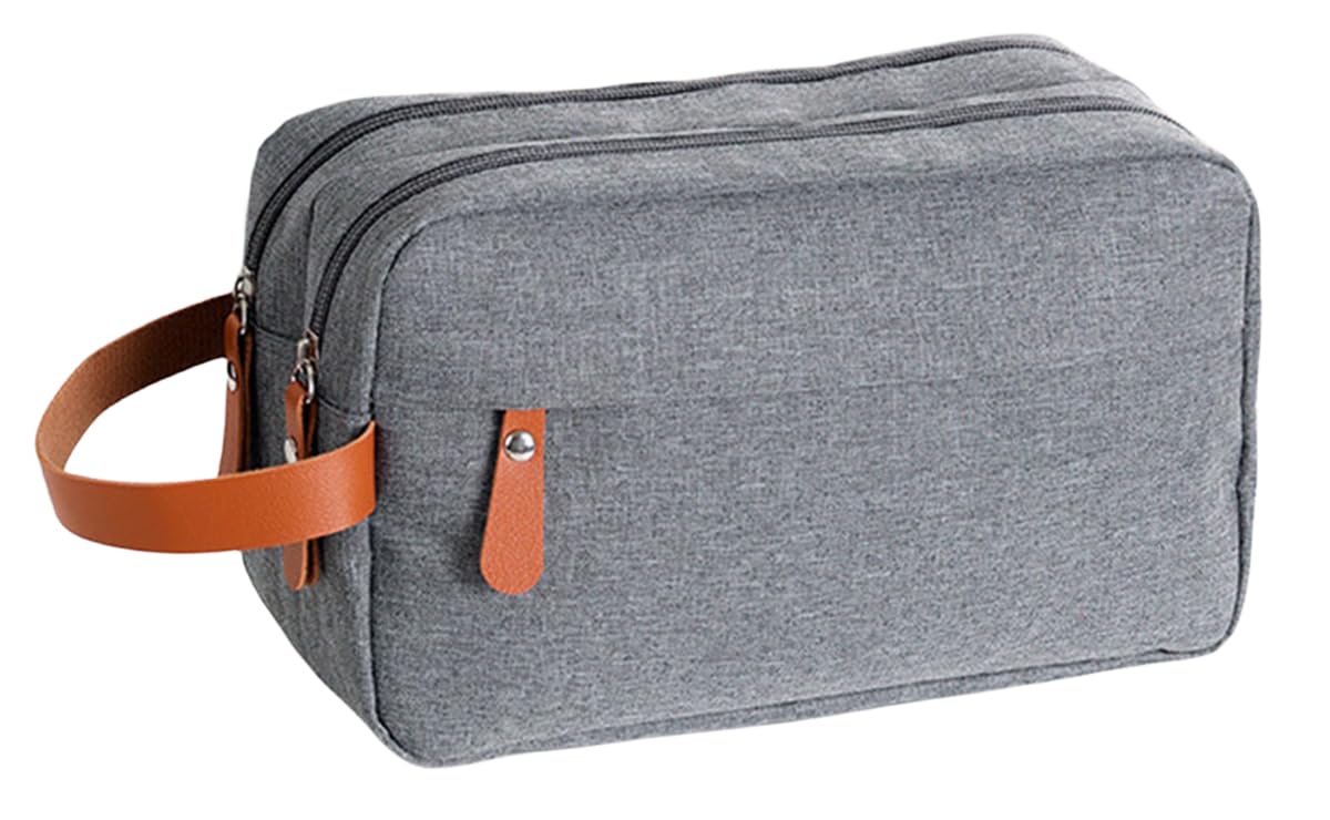 FAVORTALK Hanging Toiletry Bag Red Travel Bag for Toiletries Large Wine Wash Bag Waterproof Cosmetic Organizer for Men Women Zippered Shower Bathroom Bags 9.8x3.9x6.7 Inch - XSB12106 — view 17