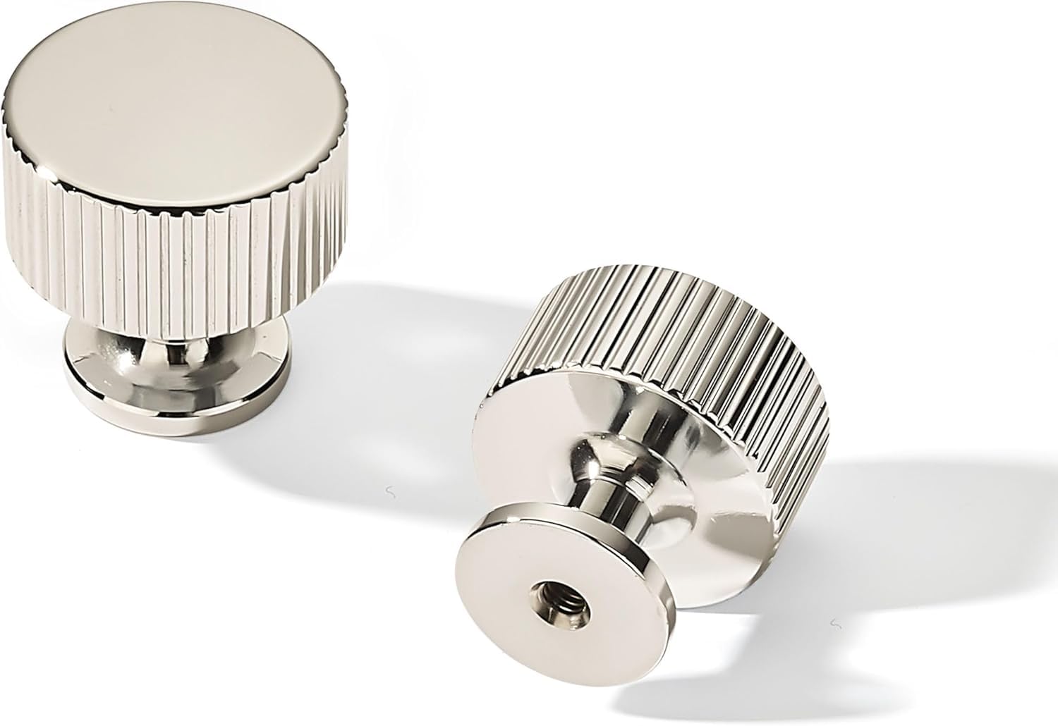 AMZ - 80303 Polished Nickel Cabinet Pulls CTC 1 - 1/2 in (38 mm) 10 Pack