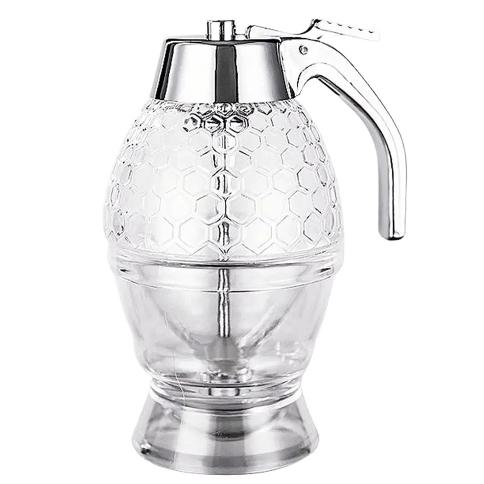 EnxJire Honey Dispenser Honey Squeeze Bottle Jar Pot Dispenser Juice Syrup Cup Kitchen Accessories 120ml