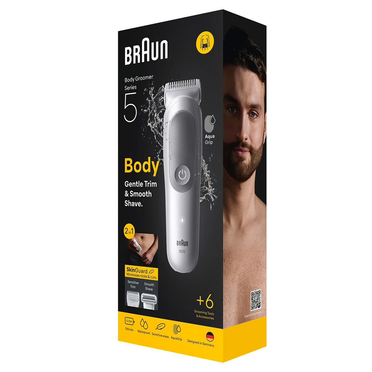 Braun Body Shaver Series 5 + 6 wodoodpornych akcesoriów BG5550