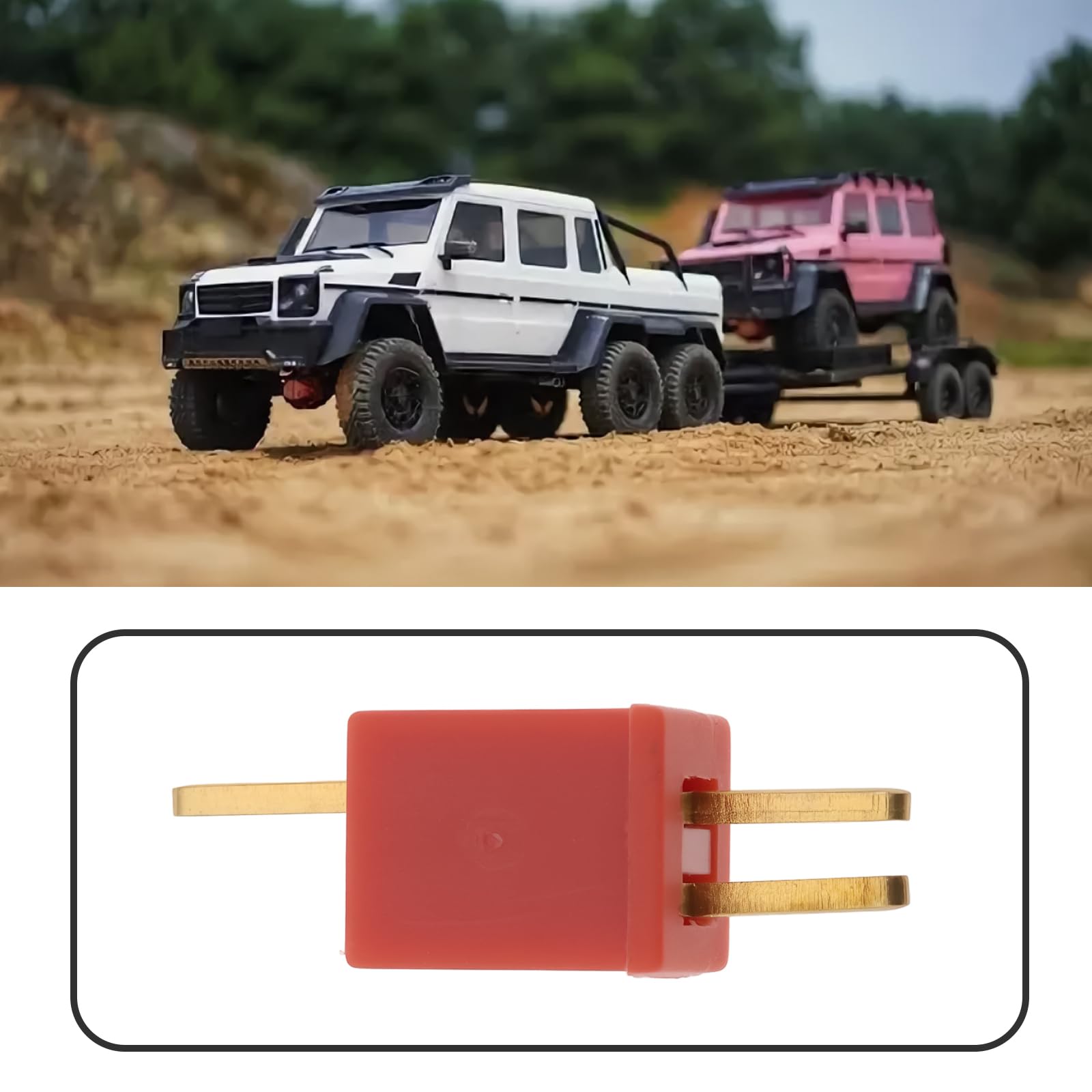 EMSea 20pcs 15 A T Mini Dean Plug Socket for Remote Control Cars Remote Control Boats 16.5 * 6 * 5.5mm - Image 2