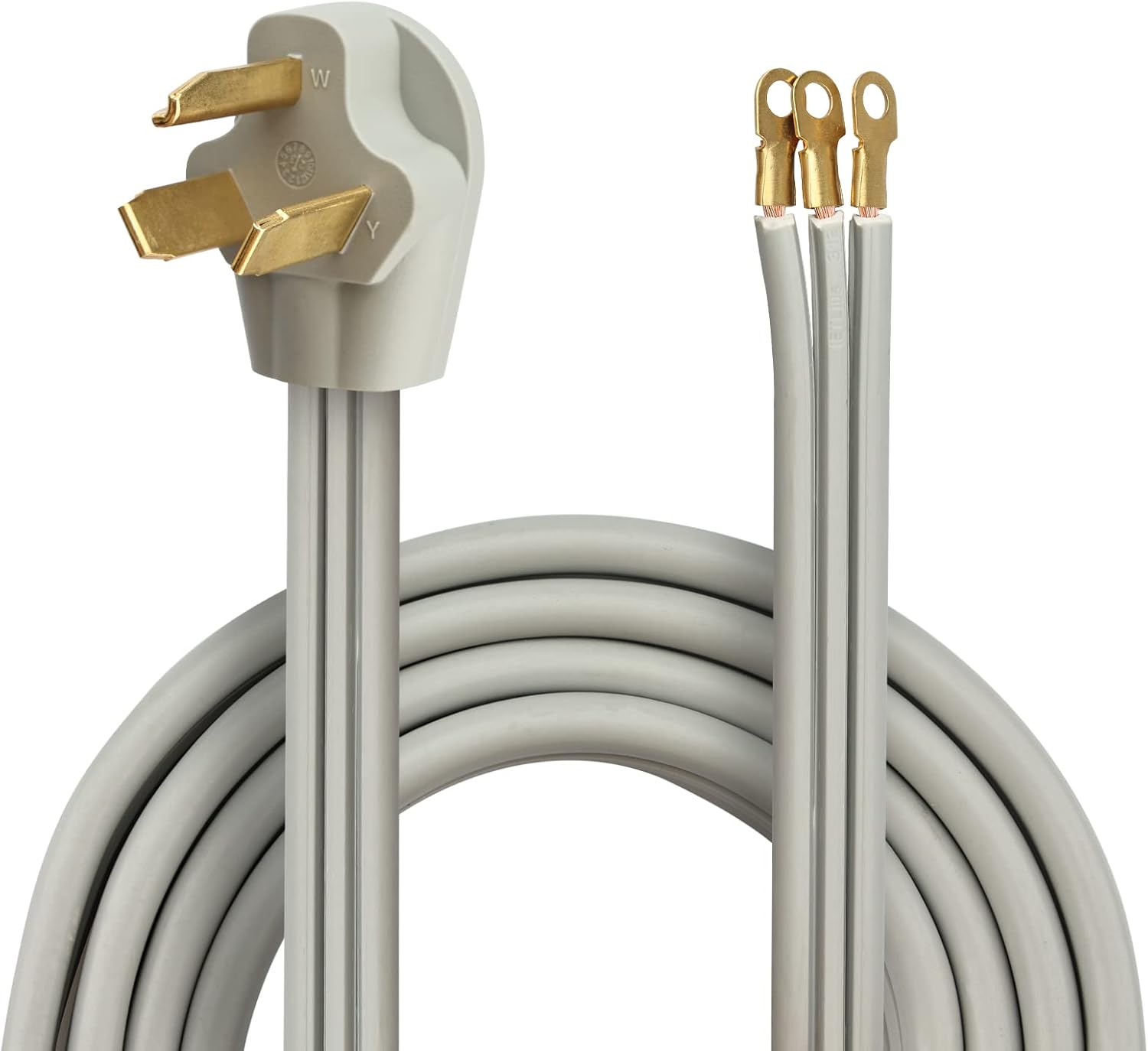 RVMATE 3 Prong SRDT Dryer Cord 10 Feet, 30 Amp Appliance