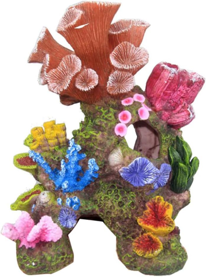 BESPORTBLE Imitation Reef Landscape Ornament Fish Tank Decorative Coral Saltwater Aquarium Decor Ocean Bathroom Decor Sea Shells for Decorating