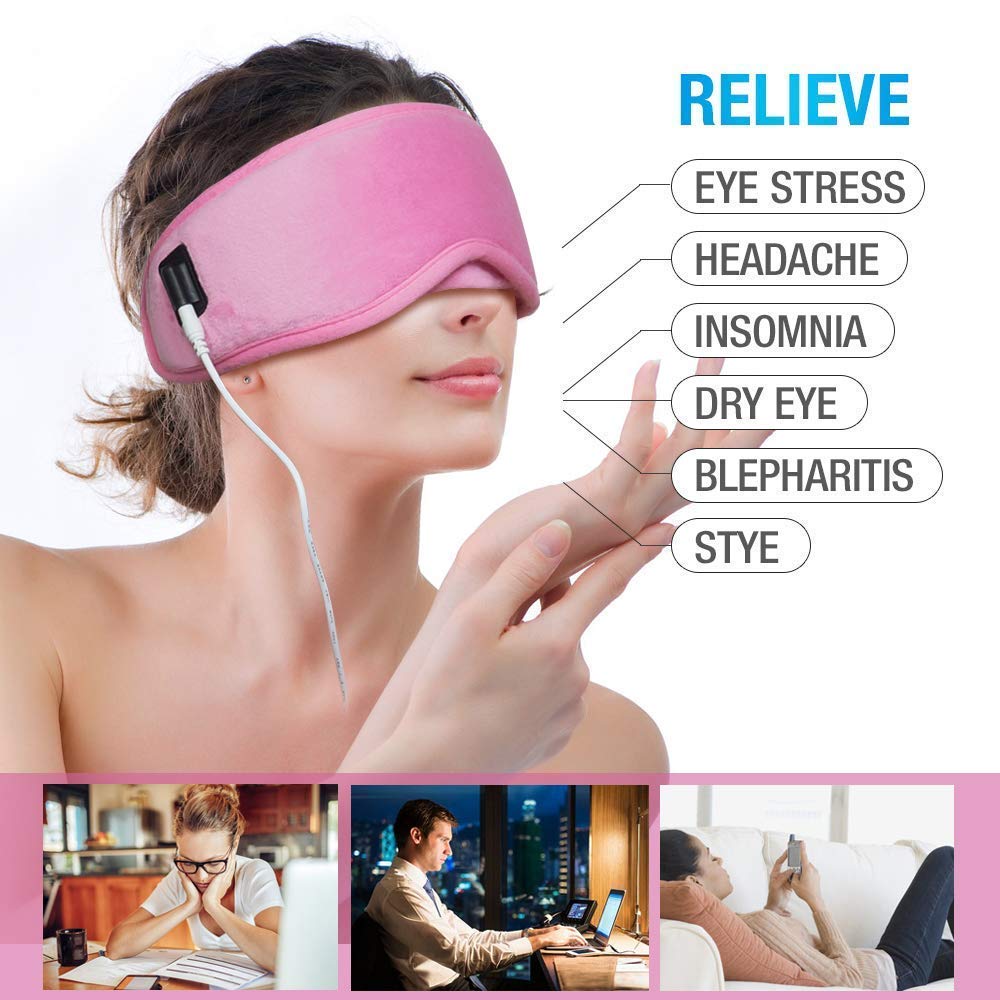 ARRIS Electric USB Heated Eye Mask, Blepharitis Treatment Eye Masks W