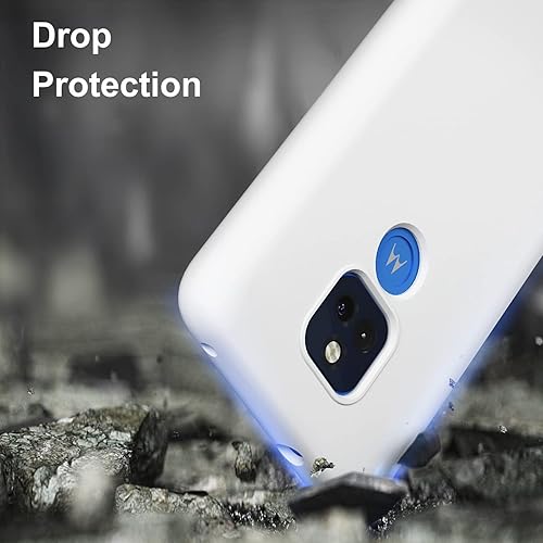 Miniatura 5 de E Segoi Moto G Play 2021 - Funda de goma de gel de silicona líquida a prueba de golpes, cojín de forro de tela de microfibra suave compatible con