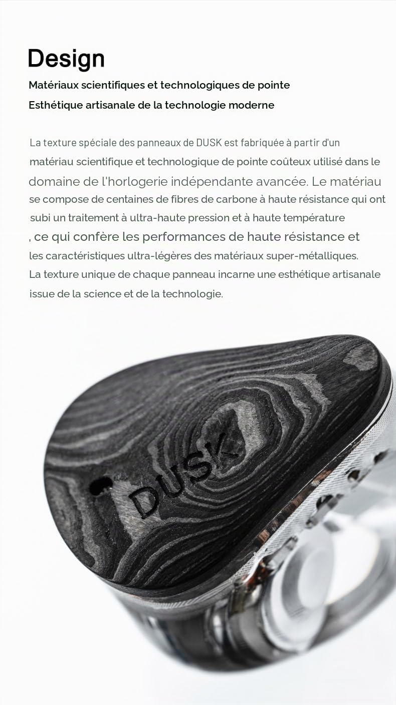 Moondrop X Crinacle Dusk IEMs 2DD+2BA+2Planar Écouteurs avec prise 0,78 2 broches 3,5 mm/USB-C