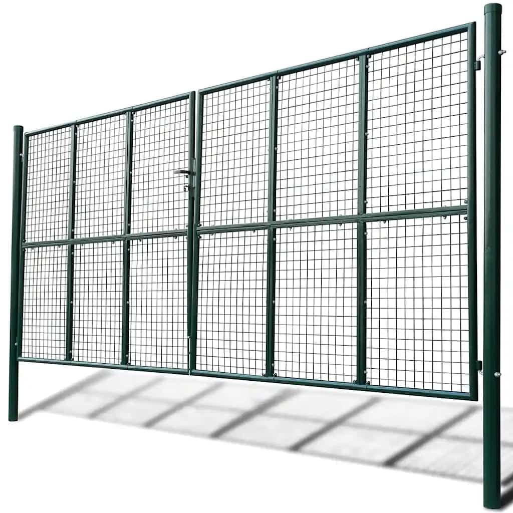 vidaXL Cancello da Giardino in Rete 400x175 cm