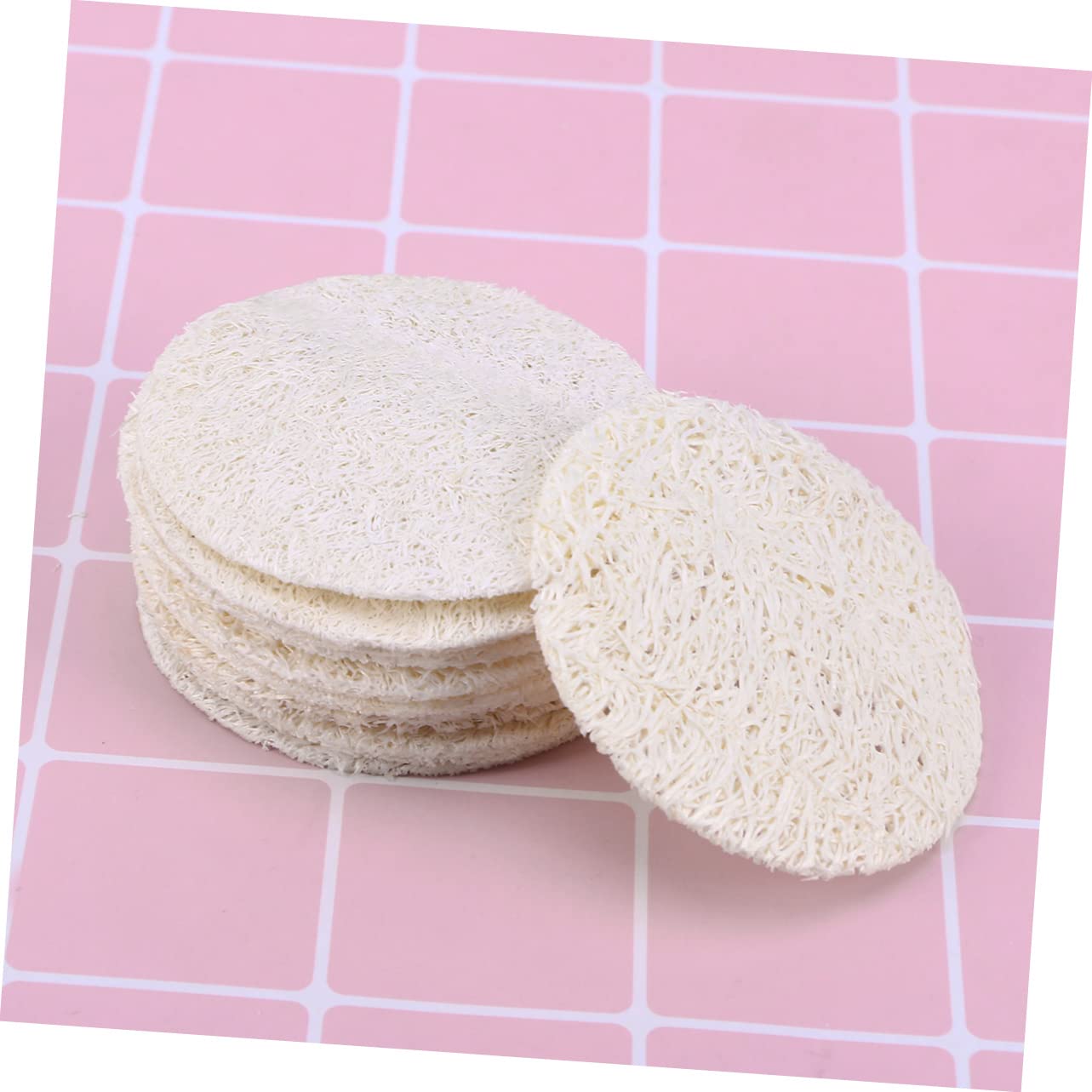 Beaupretty 500piezas Esponjas Exfoliantes De Luffa Reutilizables Para Desmaquillado y Cuidado Facial Paquete De Unidades Suaves y Ecológicas Para Limpieza Profunda y Eliminación De