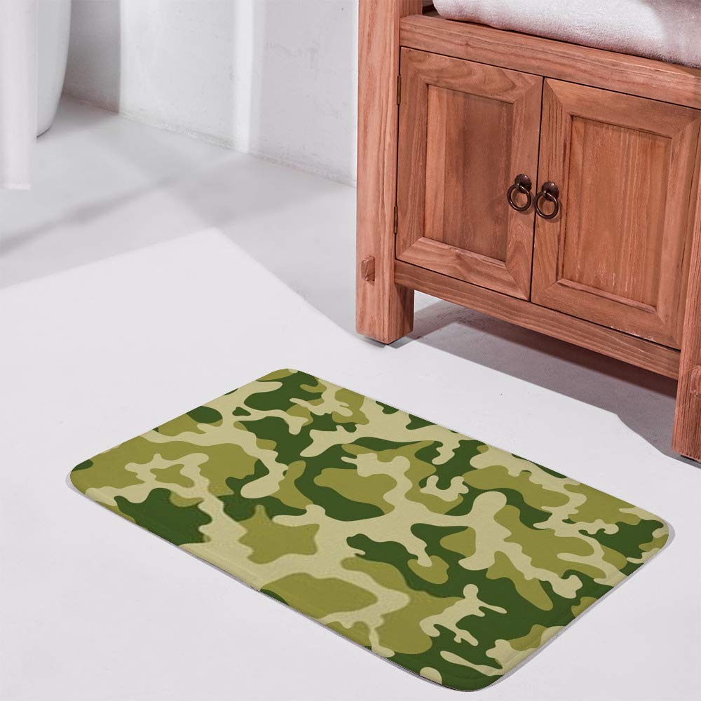Paillasson camouflage velours corail : tapis de sol lavable anti-glisse pour protéger vos pièces