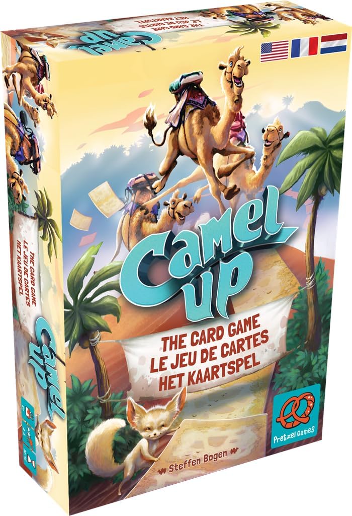 Plan B Games, Camel Up 2nd Edition, Card Game, Ages 8+, 2-6 Players, 30-45 Minutes Playing Time