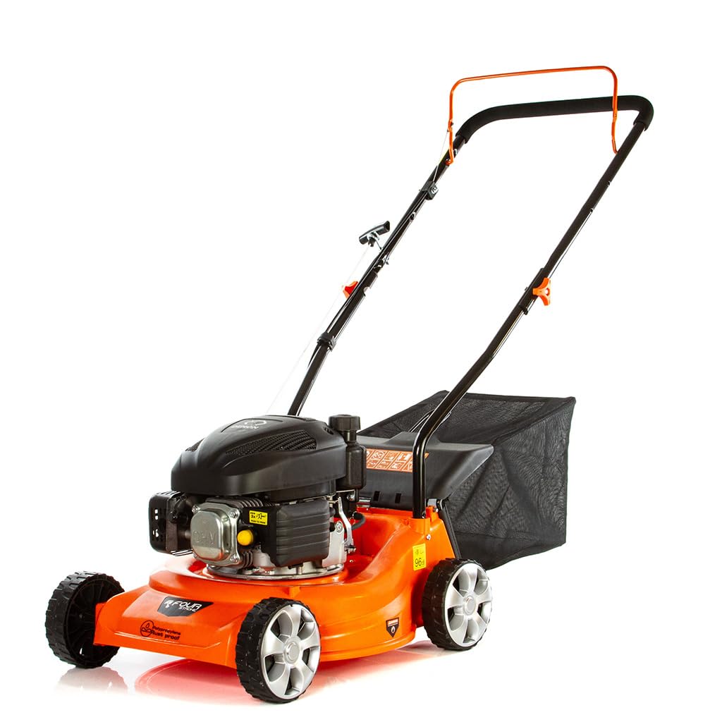 Cortacésped de explosión Demon | Motor de 4 tiempos OHV | 79,6 cc | 1,47 kW | Velocidad de rotación del motor 3600 rpm | sin tracción | con cesta de 40 litros