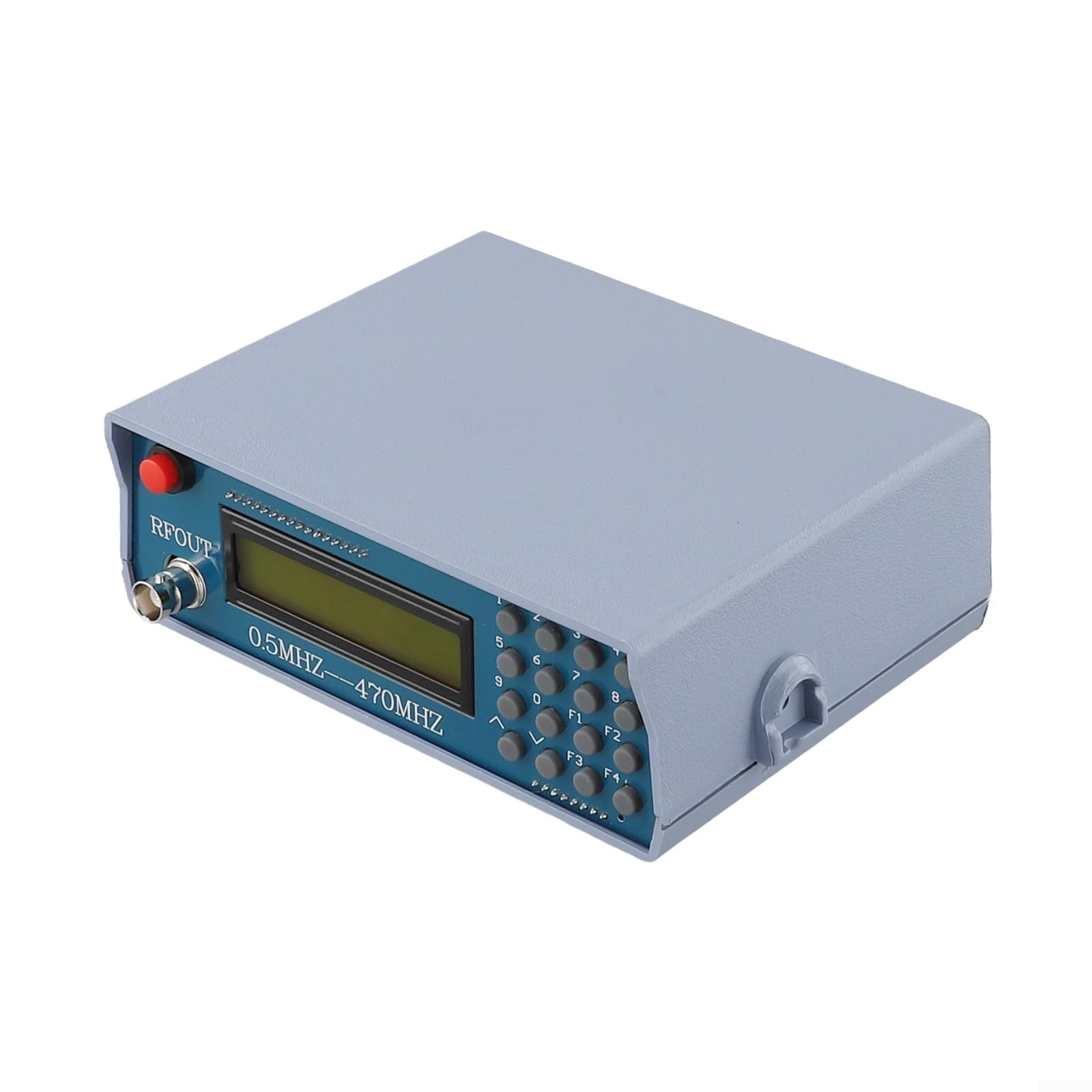 Generatore di segnale RF 0.5M-470MHz, tester interfono radio FM con tono 800Hz, alimentatore CC 12V, per debug e custodia in ABS