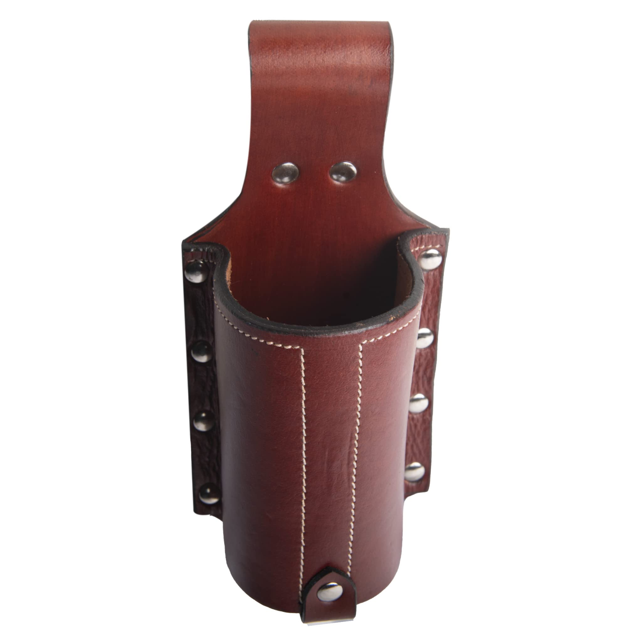 Hulara Full Grain Leather Beer Holster Small Bottle Holster Men Cowboy Beer Holder Travel Outdoor Beer Holster Belt